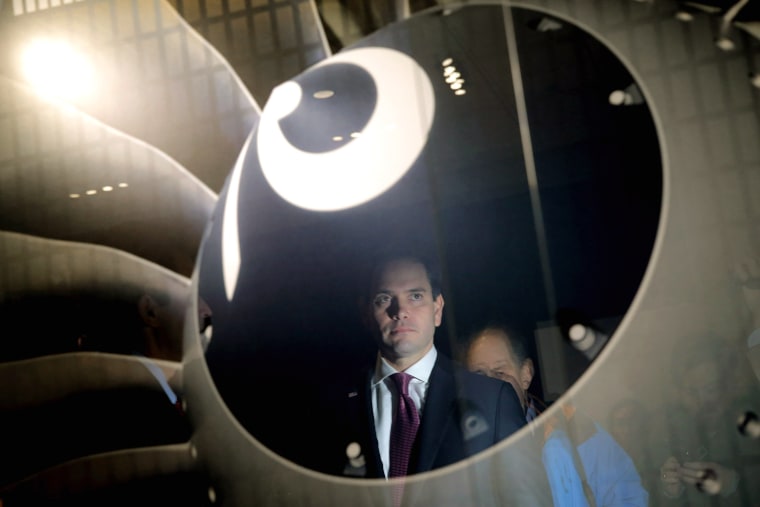 Image: Marco Rubio Campaigns Ahead Of New Hampshire Primary