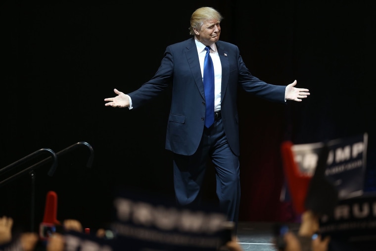 Image: Donald Trump Campaigns Across New Hampshire Ahead Of Primary Day