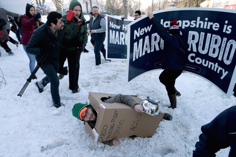 Image: Marco Rubio Campaigns In New Hampshire On Primary Day