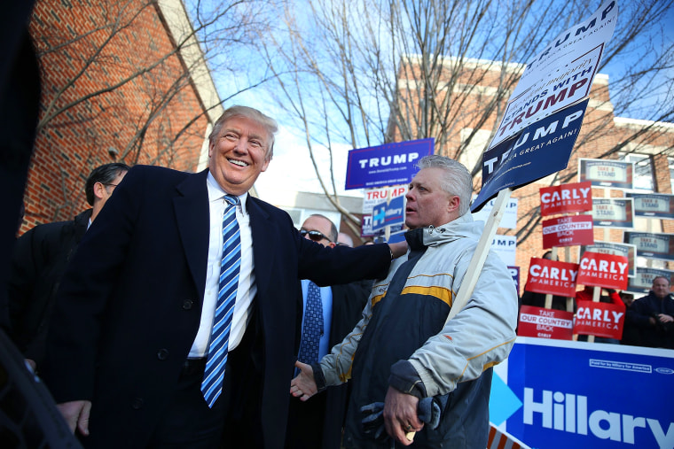 Image: Donald Trump Holds New Hampshire Primary Night Gathering In Manchester