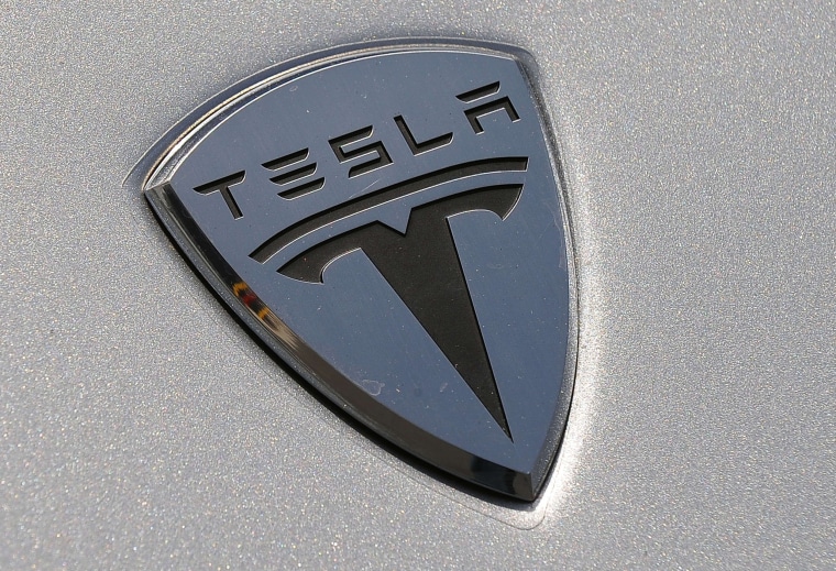 Image: Tesla Logo Close