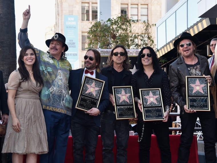 Maná Honored With Star On The Hollywood Walk Of Fame