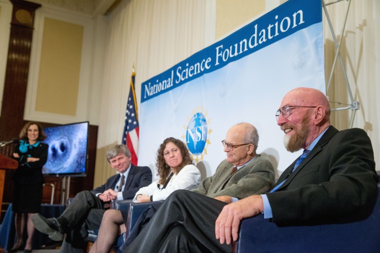 Image: France Cordova, David Reitze, Gabriela Gonzalez, Ranier Weiss, Kip Thorne