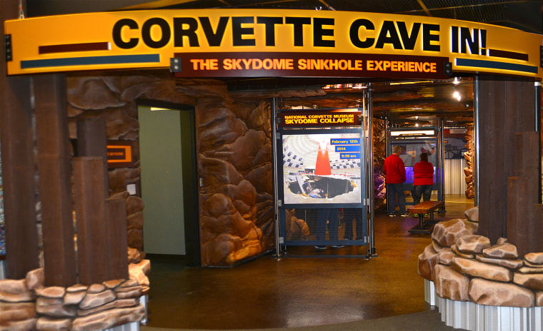 Image: CORVETTE CAVE IN EXHIBIT