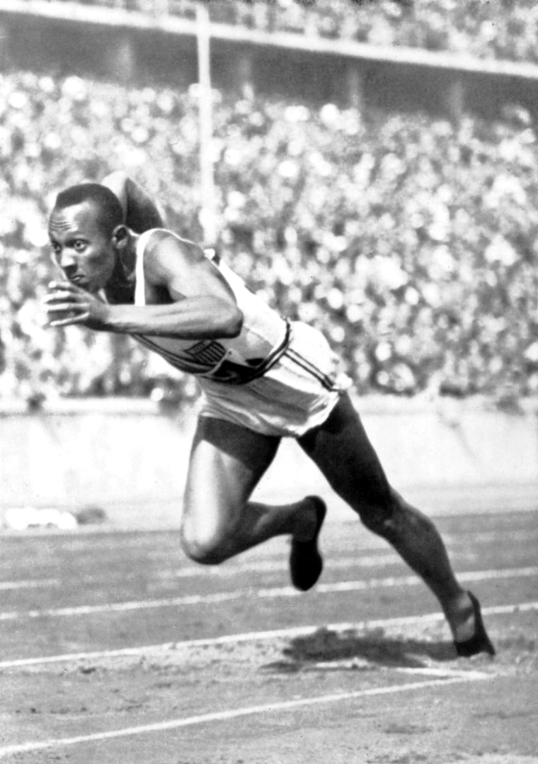 Berlin Olympic Games, Jesse Owens, the fastest runner in the world, 1936, Germany, Private collection.