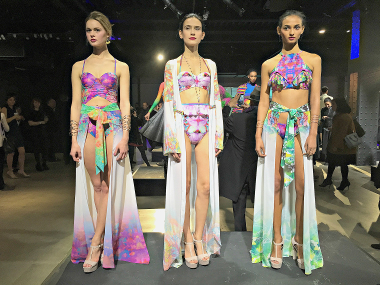 Models present creations of Fajas M&D at Intermoda 2019 Fashion Show -  Xinhua