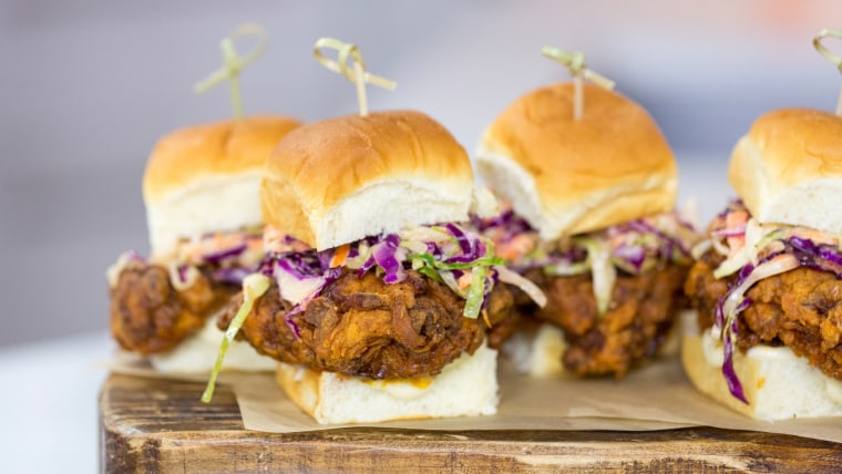 Jeff Mauro's recipe for spicy fried chicken sandwiches