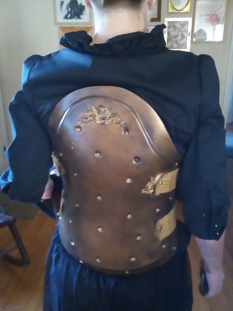 This Car Crash Survivor's BFF Turned Her Back Brace Into Amazing Steampunk  Armor