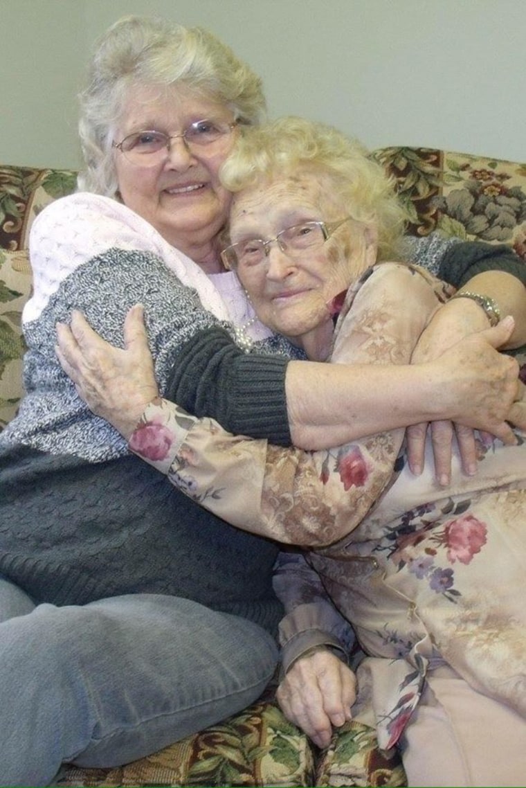 Betty Morrell with her biological mom, Lena Pierce