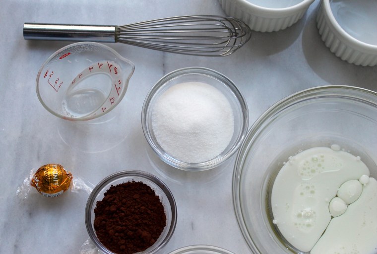 Microwave Chocolate Truffle Lava Cake: Ingredients