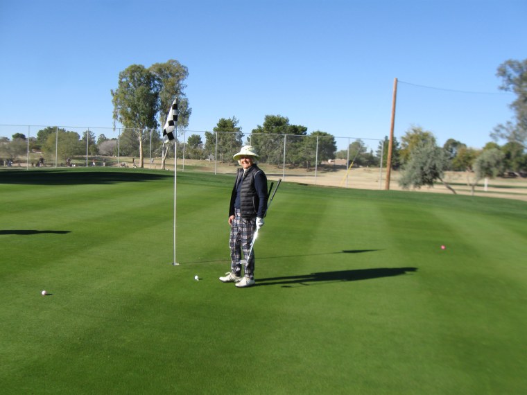 Caffee has been playing golf for more than 80 years. She took up the sport when she was 17.