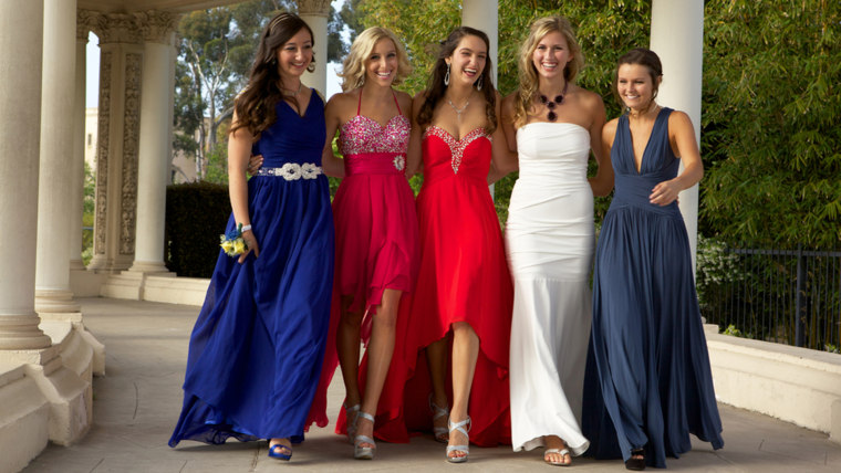 Beautiful Teenage Girls Walking in their Prom Dresses ; Shutterstock ID 219969067; PO: redownload; Job: redownload; Client: redownload; Other: redownload