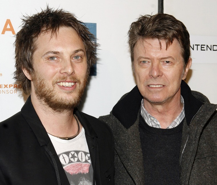 Image of Duncan Jones with his father, the late David Bowie