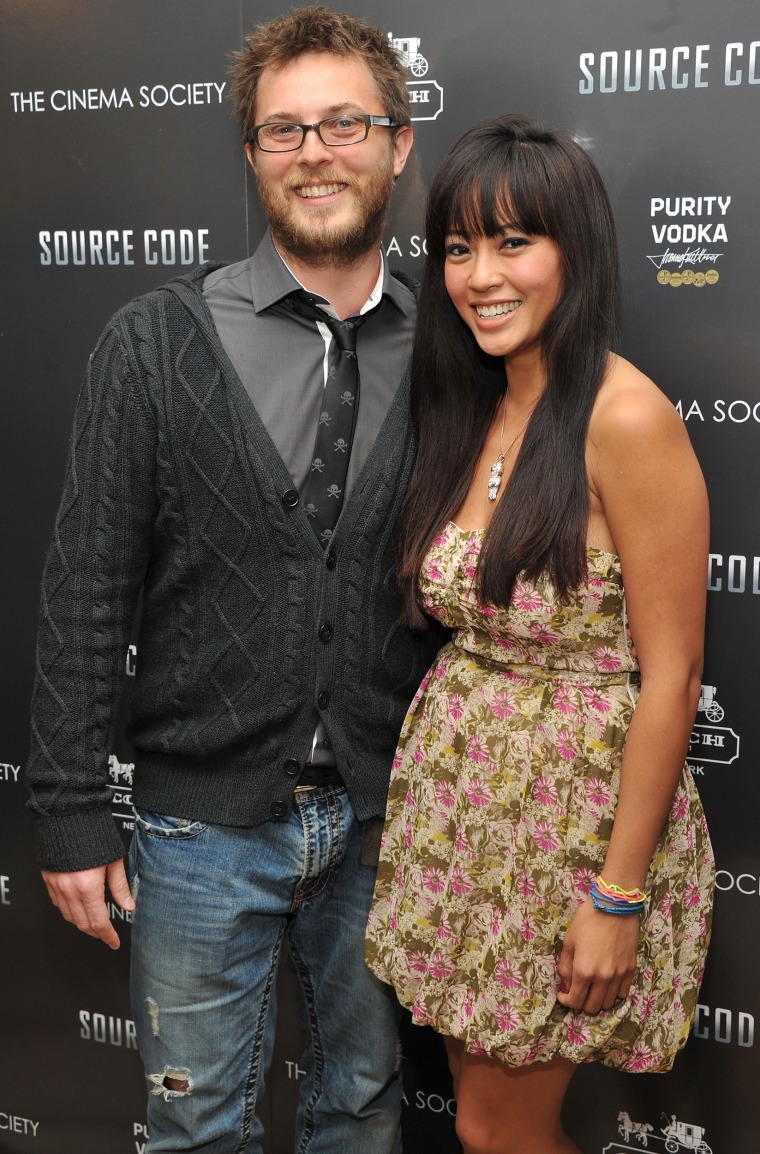 Image of David Bowie's son, Duncan Jones, and his wife, Rodene Ronquillo,