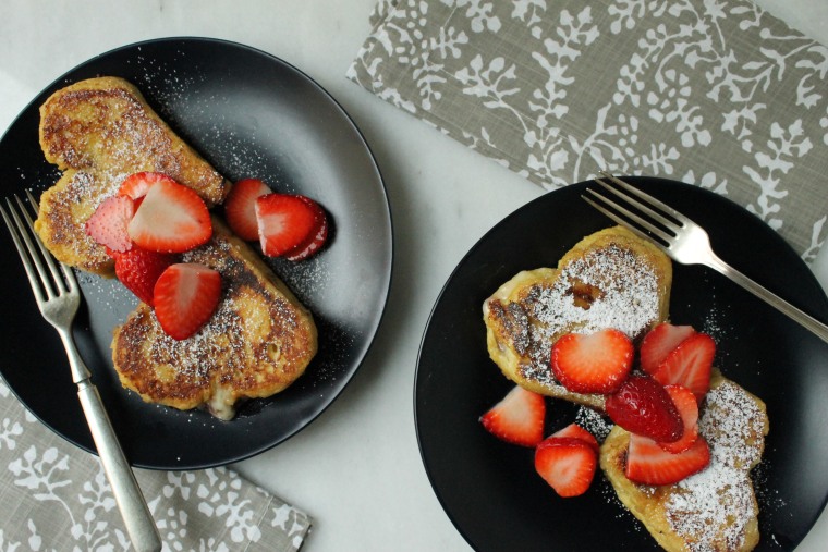 Strawberry and Cream Stuffed French Toast