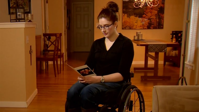 Anne Marie Hochhalter, a survivor from the Columbine High School attack