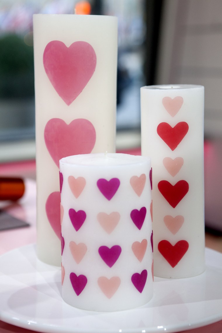 Martha Stewart Valentines Day romantic candles