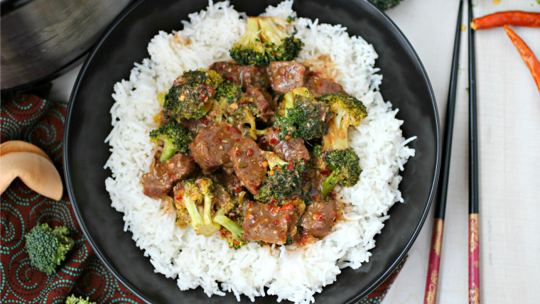 Slow Cooker Asian Beef and Broccoli recipe from TODAY Food Club member Ramona Wheeler from Kitchen Simmer