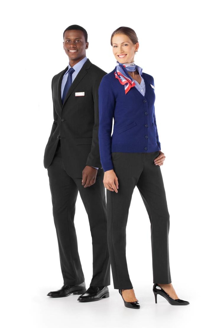 Flight attendant uniforms