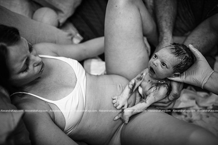 Photo by birth photographer Alexandra Kay Bataille