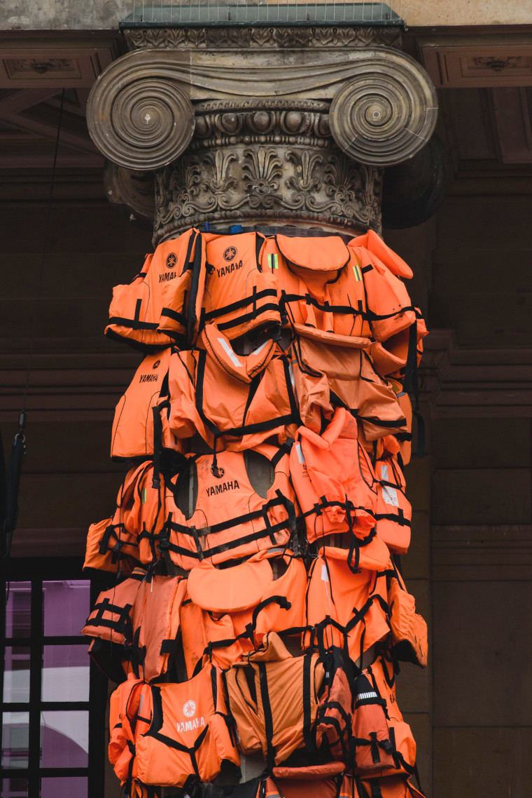 Image: Ai Weiwei Creates Art Installation From Refugee Life Vests