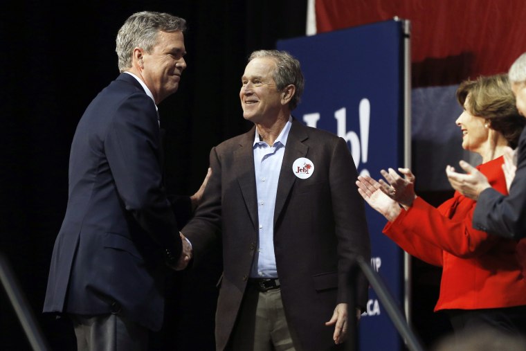 Image: Jeb Bush, George W. Bush, Laura Bush