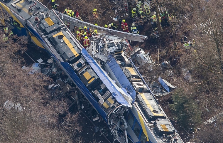 Image: Aerial Train Crash Germany