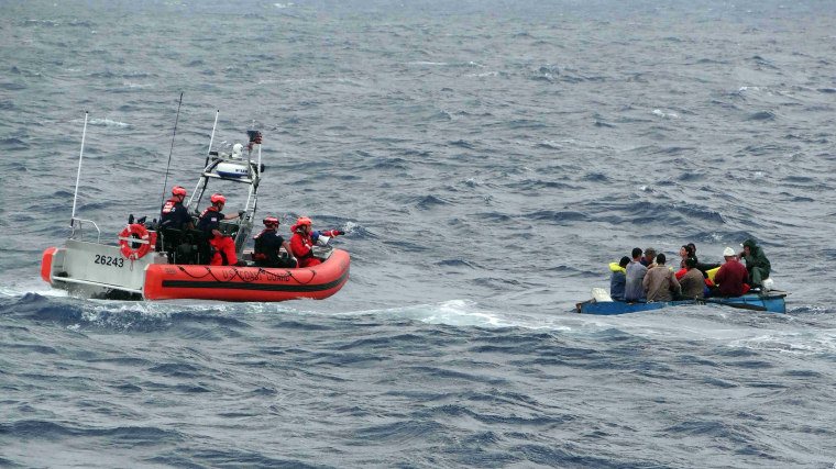 Image: U.S. Coast Guard, Cuban migrants