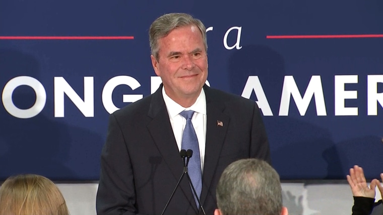 Image: Jeb Bush annouces he is suspending his campaign