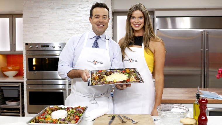 Supermodel Robyn Lawley makes her brie fondue with roasted vegetables