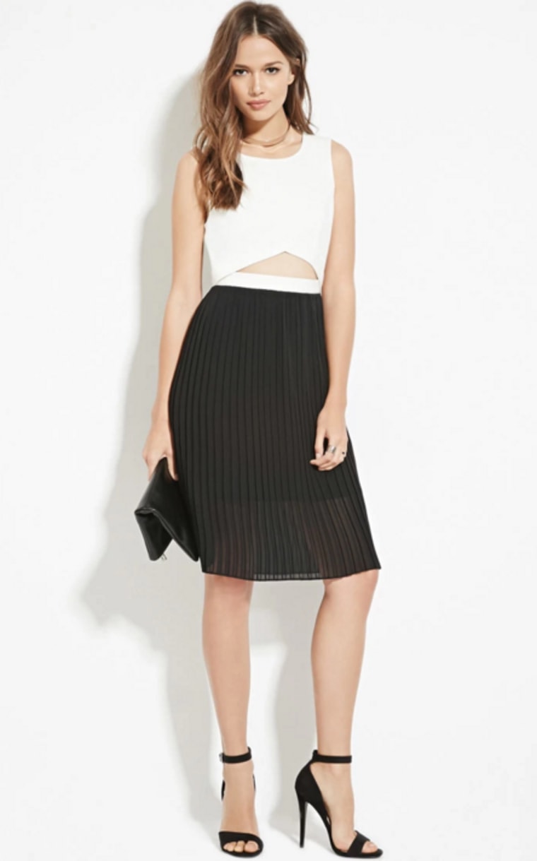 Forever 21 black and white dress