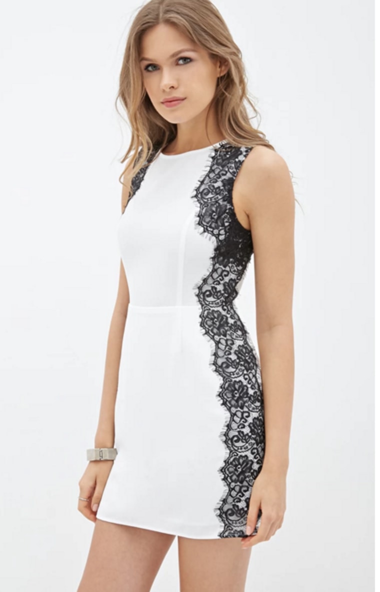 Forever 21 black and white dress