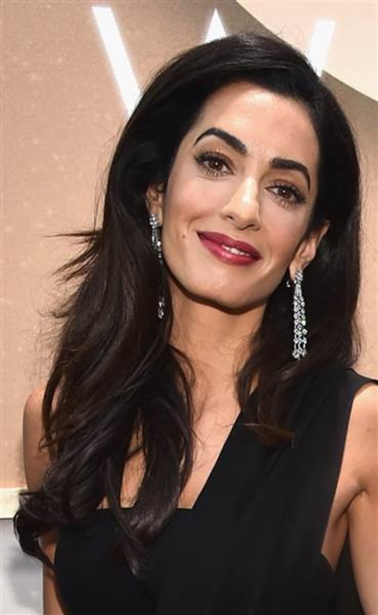 Amal Clooney hairuct