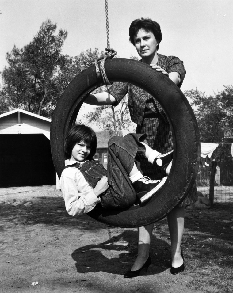 Harper Lee with Mary Badham