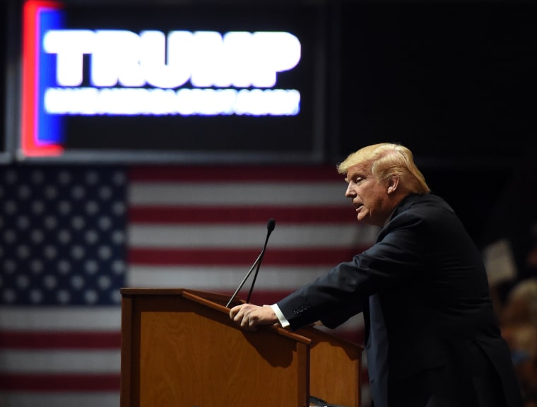 Image: Donald Trump Holds Campaign Rally In Las Vegas, Day Ahead Of State's GOP Caucus