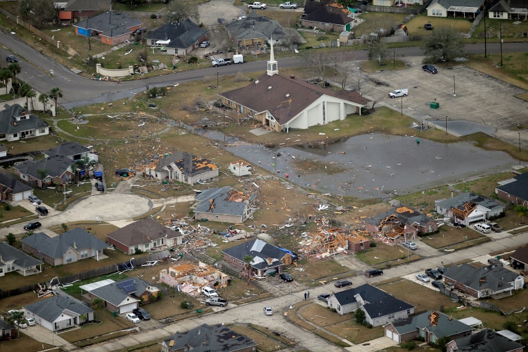 IMAGE: Tornado damage in LaPlace, Louisiana