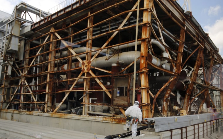 Image: The No. 3 reactor building at the Fukushima Daiichi nuclear power plant