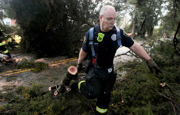 Image: East Storm Coast Storms Fireman
