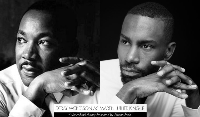 Activist, Organizer and Baltimore Mayoral Candidate Deray Mckesson as Martin Luther King, Jr.