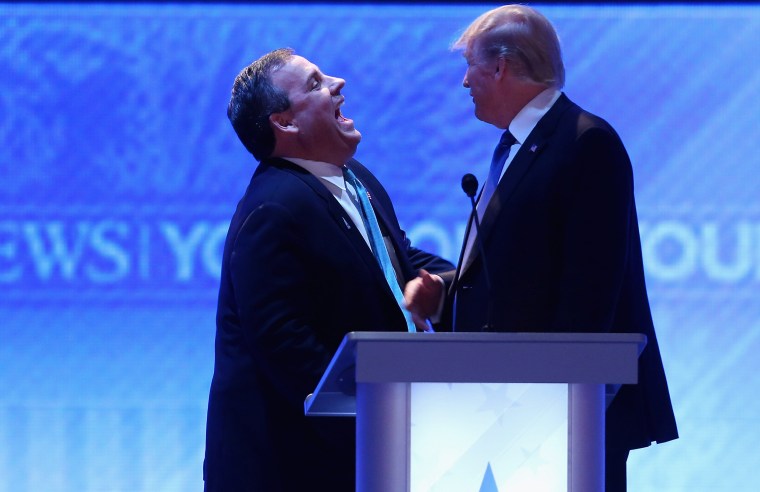 Image: New Jersey Governor Chris Christie and Donald Trump