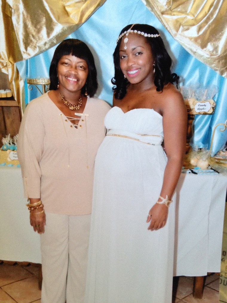 Image: Baton Rouge murder victim Brittney Mills with her mother, Barbara Johnson Mills