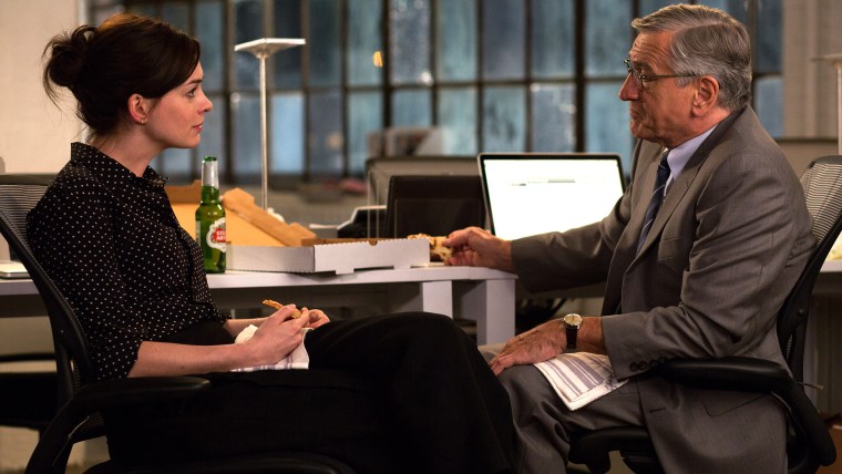 Anne Hathaway and Robert De Niro in 'The Intern'