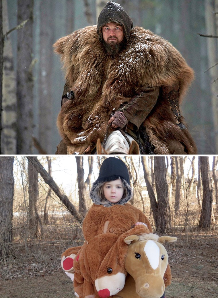 Maggie Storino's oldest daughter, Sophia, channels five-time Academy Award nominee Leonardo DiCaprio in her version of "The Revenant," one of eight re-enactments Storino and her daughters channeled for their annual Don't Call Me Oscar series.