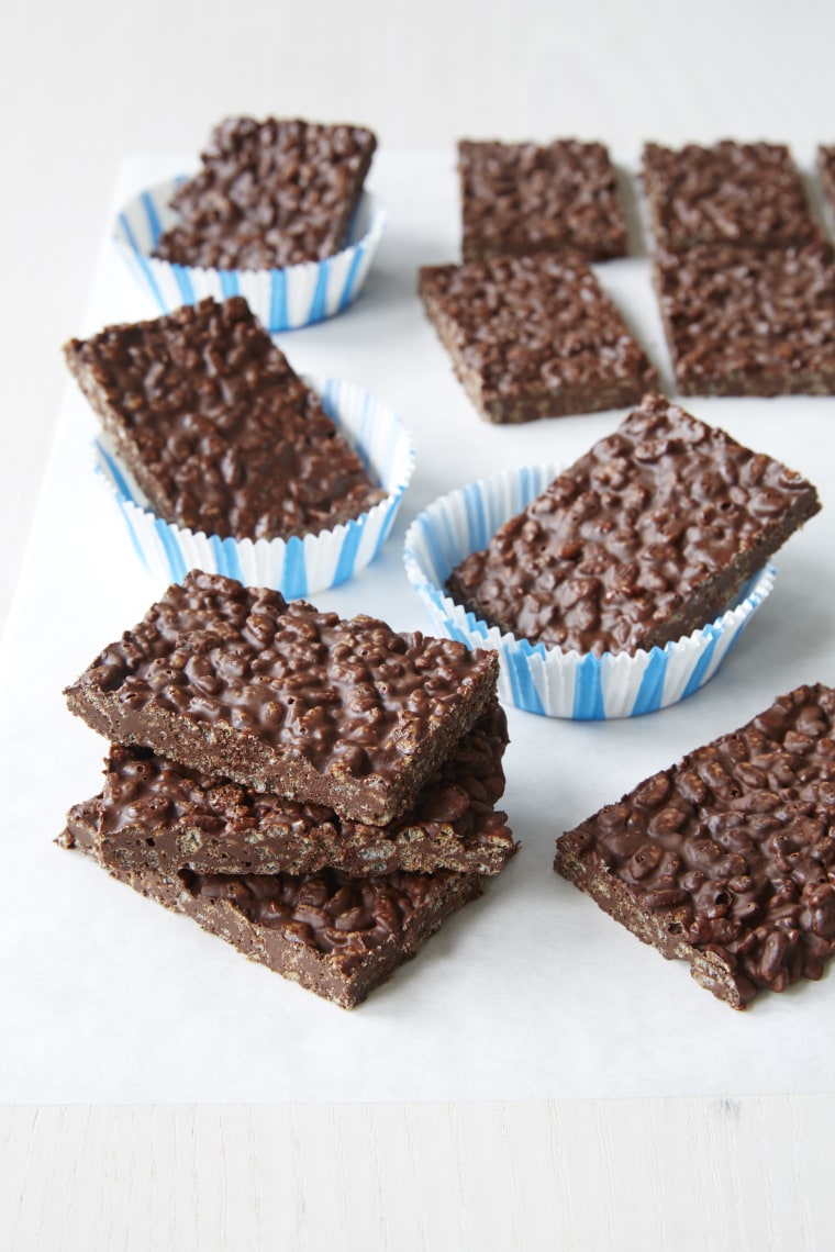 Chocolate crunch bars from Joy Bauer's cookbook From Junk Food to Joy Food