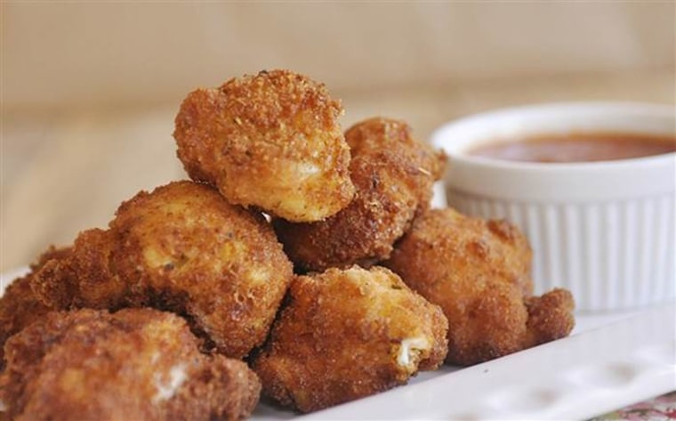 Fried mac and cheese bites from I Heart Naptime