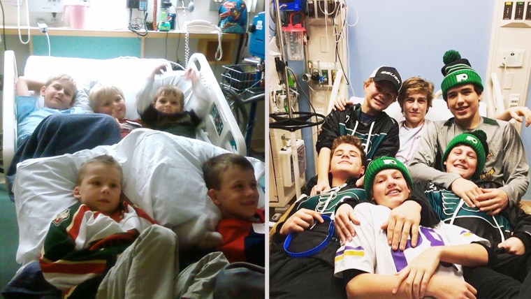 Josh and his teammates in 2009, and again in 2016.