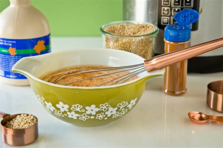 Make-ahead slow-cooker maple oatmeal
