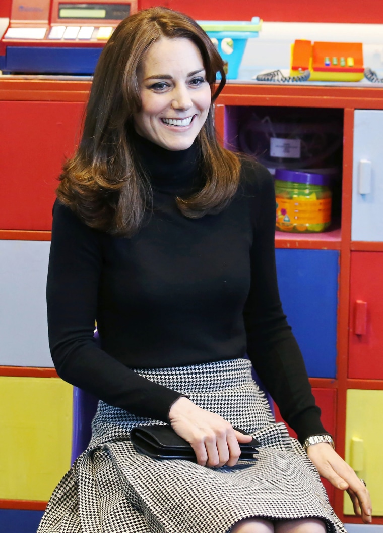 Image: Duchess Kate visits the Place2Be charity's project at St. Catherine's Primary School in Edinburgh, Scotland