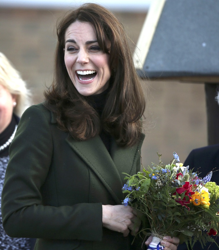 Image: Duchess Kate visits St. Catherine's Primary School in Edinburgh, Scotland