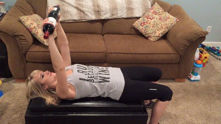 April Storey's viral wine workout